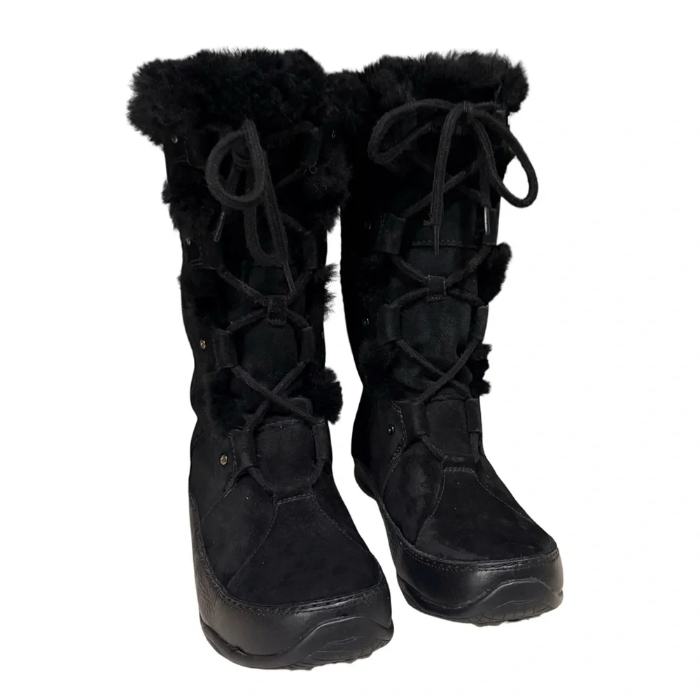 The North Face Abby III Women’s Black Tall Snow Boots Size 7 EU‎ 38